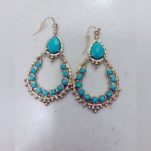 Turquoise Tear Drop Earrings